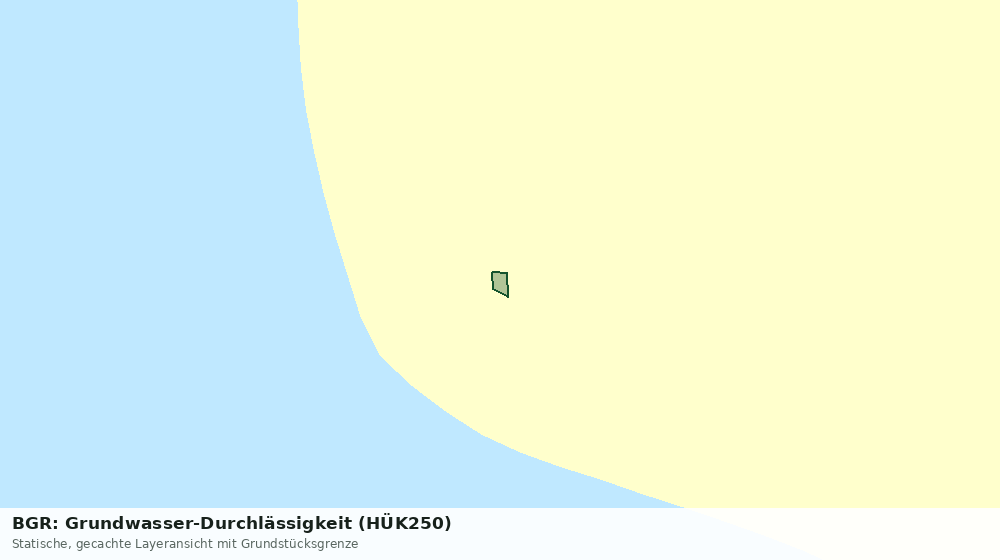 Statische Kartenansicht: BGR: Grundwasser-Durchlässigkeit (HÜK250)