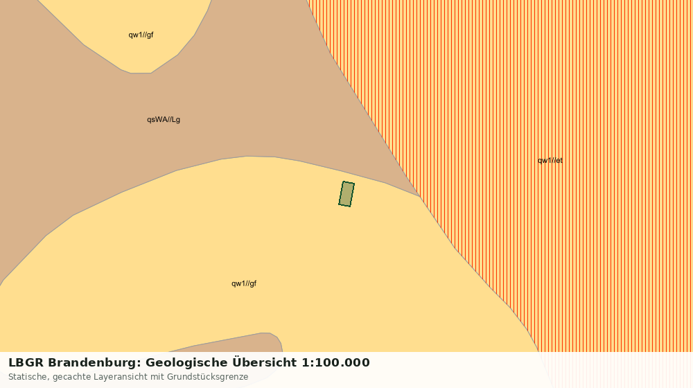 Statische Kartenansicht: LBGR Brandenburg: Geologische Übersicht 1:100.000