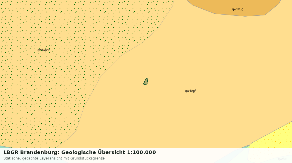 Statische Kartenansicht: LBGR Brandenburg: Geologische Übersicht 1:100.000