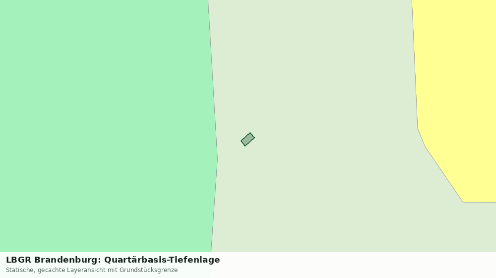 Statische Kartenansicht: LBGR Brandenburg: Quartärbasis-Tiefenlage