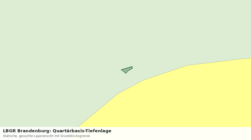 Statische Kartenansicht: LBGR Brandenburg: Quartärbasis-Tiefenlage