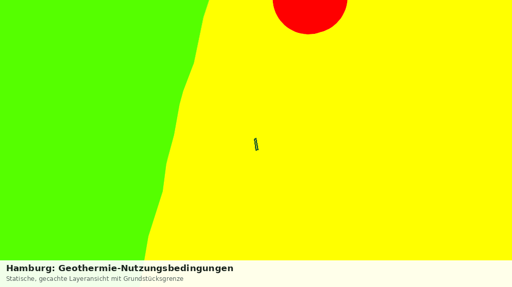 Statische Kartenansicht: Hamburg: Geothermie-Nutzungsbedingungen