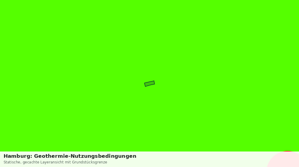 Statische Kartenansicht: Hamburg: Geothermie-Nutzungsbedingungen
