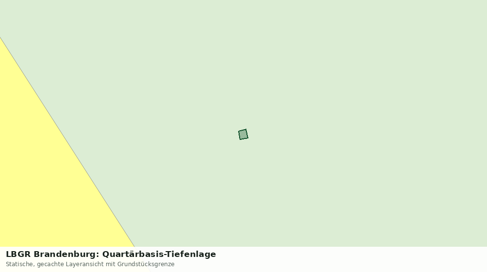 Statische Kartenansicht: LBGR Brandenburg: Quartärbasis-Tiefenlage
