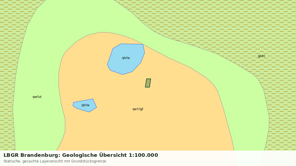 Statische Kartenansicht: LBGR Brandenburg: Geologische Übersicht 1:100.000