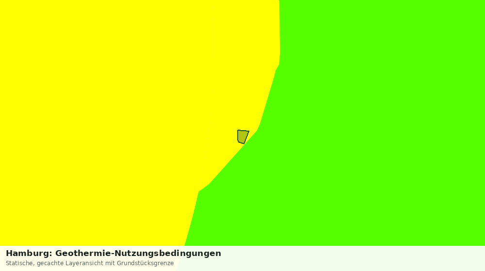 Statische Kartenansicht: Hamburg: Geothermie-Nutzungsbedingungen