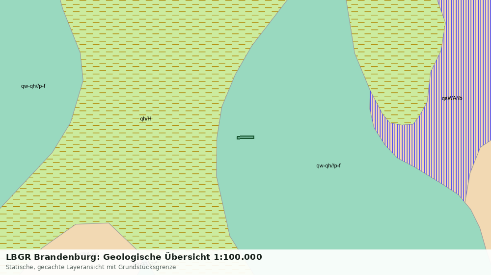 Statische Kartenansicht: LBGR Brandenburg: Geologische Übersicht 1:100.000