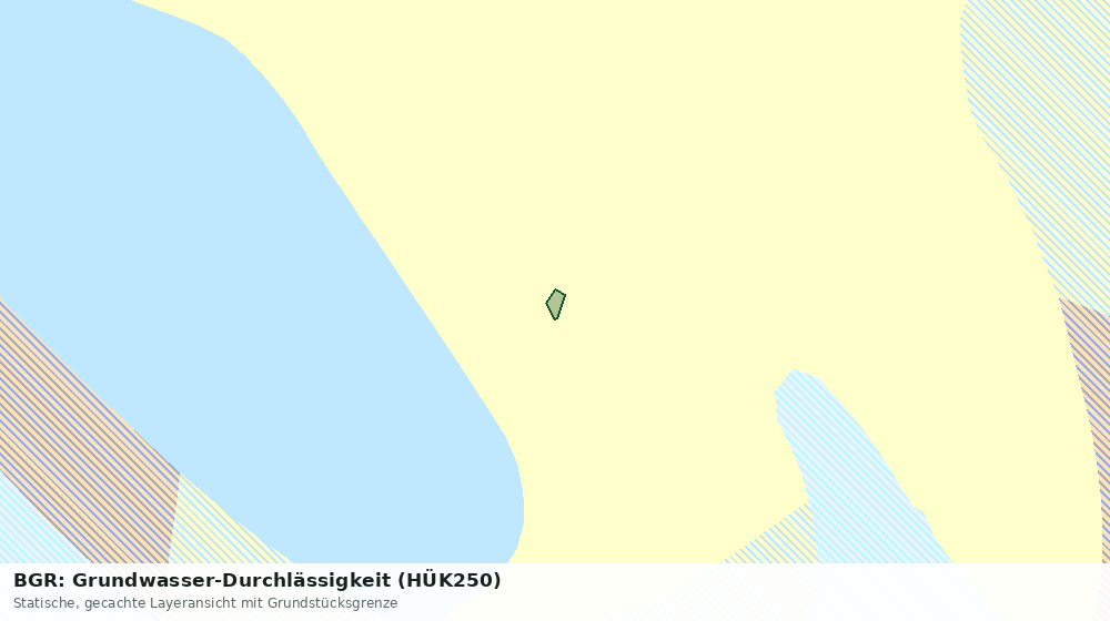 Statische Kartenansicht: BGR: Grundwasser-Durchlässigkeit (HÜK250)