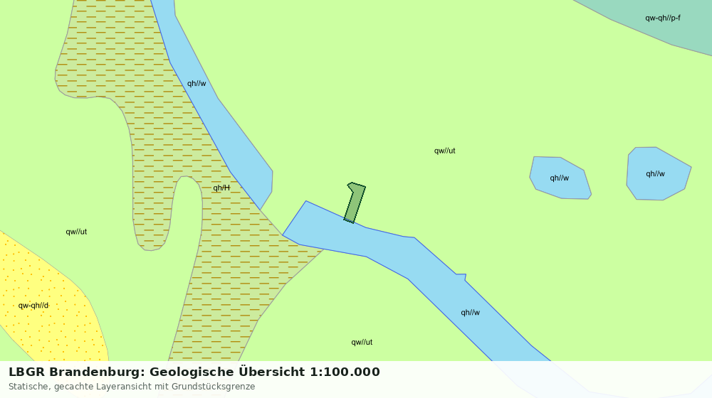 Statische Kartenansicht: LBGR Brandenburg: Geologische Übersicht 1:100.000