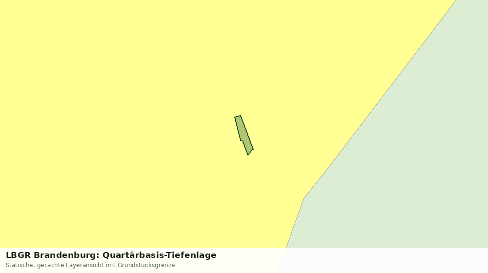 Statische Kartenansicht: LBGR Brandenburg: Quartärbasis-Tiefenlage