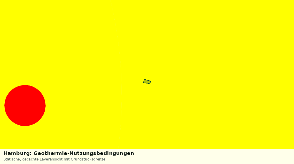 Statische Kartenansicht: Hamburg: Geothermie-Nutzungsbedingungen