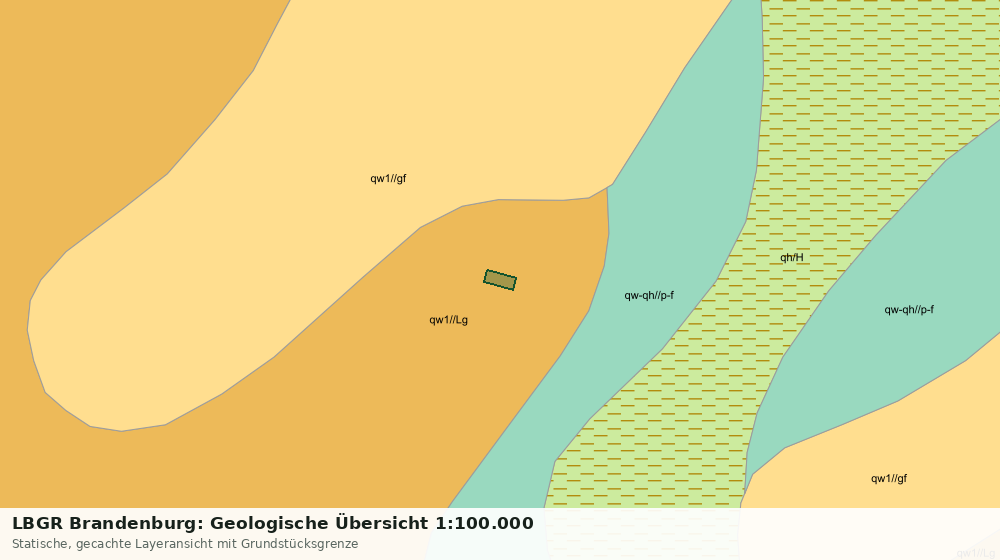 Statische Kartenansicht: LBGR Brandenburg: Geologische Übersicht 1:100.000
