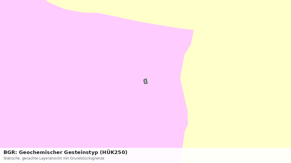 Statische Kartenansicht: BGR: Geochemischer Gesteinstyp (HÜK250)