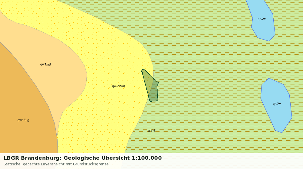 Statische Kartenansicht: LBGR Brandenburg: Geologische Übersicht 1:100.000