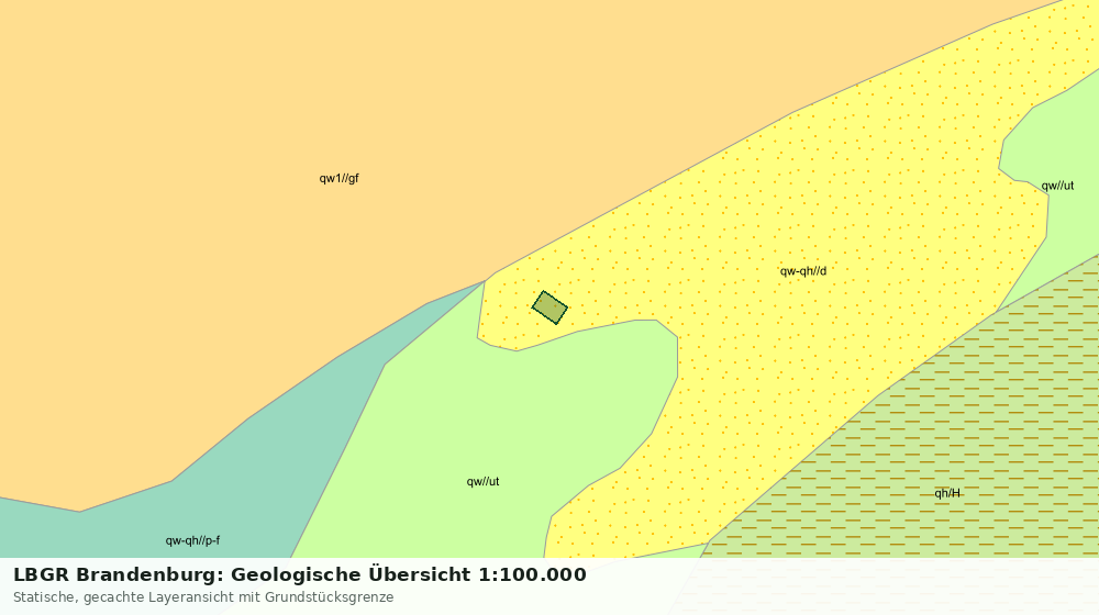Statische Kartenansicht: LBGR Brandenburg: Geologische Übersicht 1:100.000