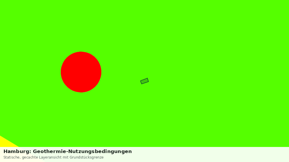 Statische Kartenansicht: Hamburg: Geothermie-Nutzungsbedingungen