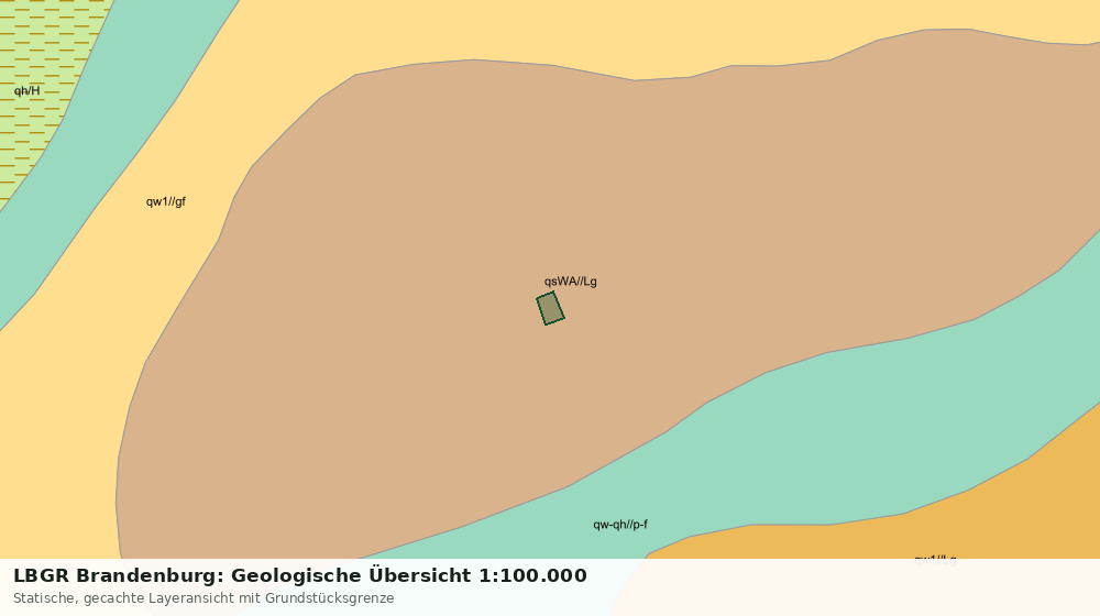 Statische Kartenansicht: LBGR Brandenburg: Geologische Übersicht 1:100.000