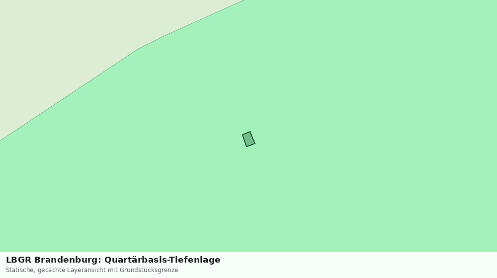 Statische Kartenansicht: LBGR Brandenburg: Quartärbasis-Tiefenlage