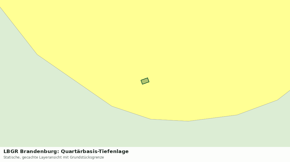 Statische Kartenansicht: LBGR Brandenburg: Quartärbasis-Tiefenlage