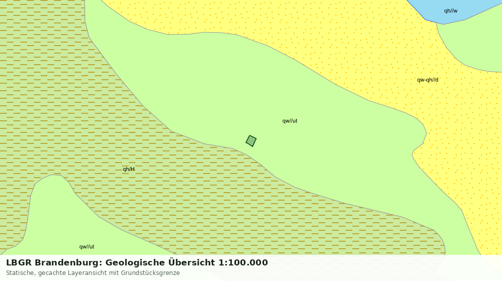 Statische Kartenansicht: LBGR Brandenburg: Geologische Übersicht 1:100.000
