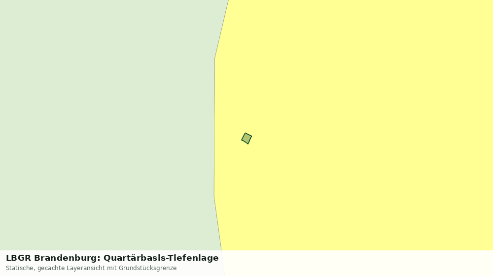 Statische Kartenansicht: LBGR Brandenburg: Quartärbasis-Tiefenlage