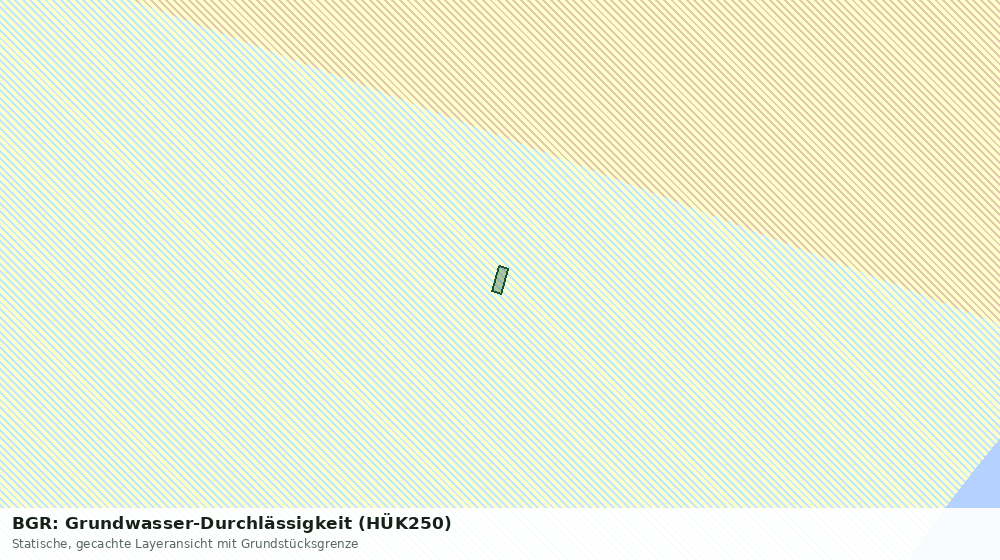 Statische Kartenansicht: BGR: Grundwasser-Durchlässigkeit (HÜK250)