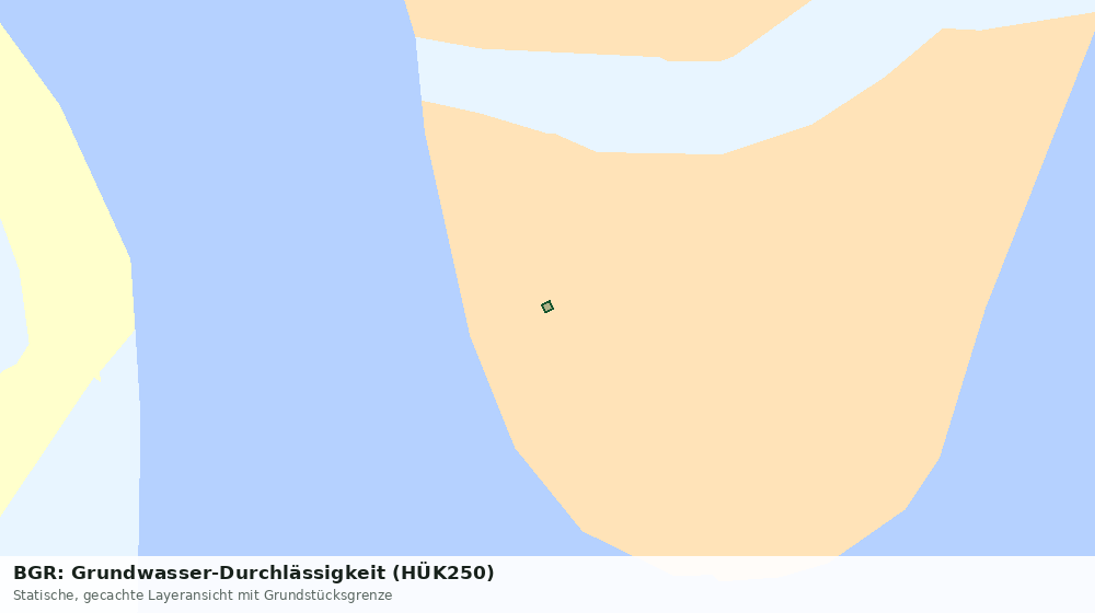 Statische Kartenansicht: BGR: Grundwasser-Durchlässigkeit (HÜK250)