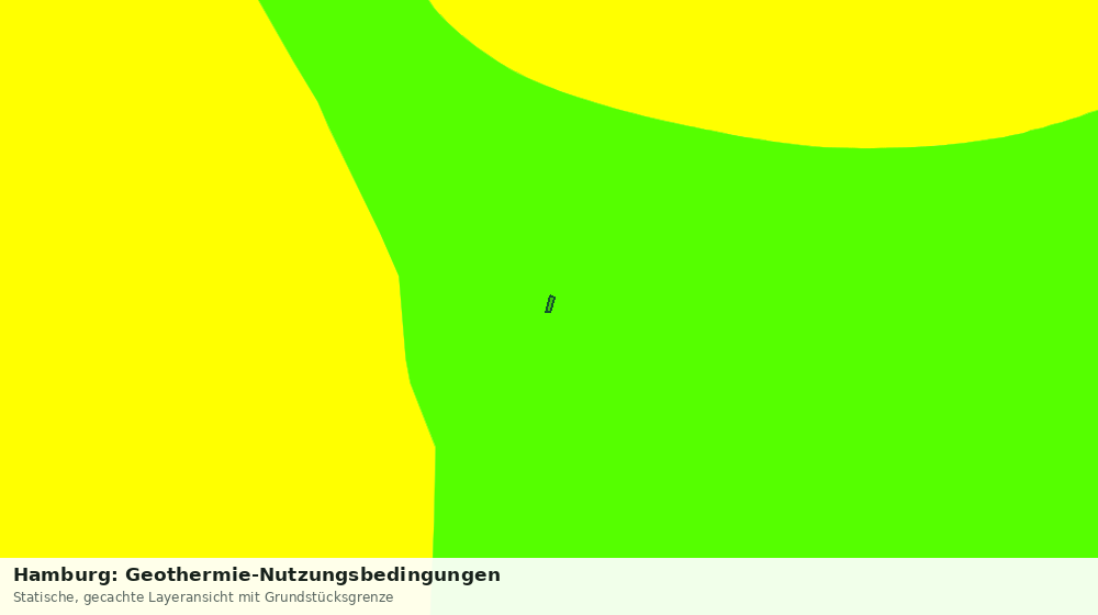 Statische Kartenansicht: Hamburg: Geothermie-Nutzungsbedingungen