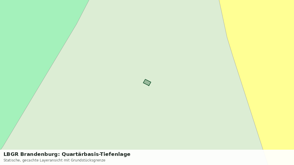 Statische Kartenansicht: LBGR Brandenburg: Quartärbasis-Tiefenlage