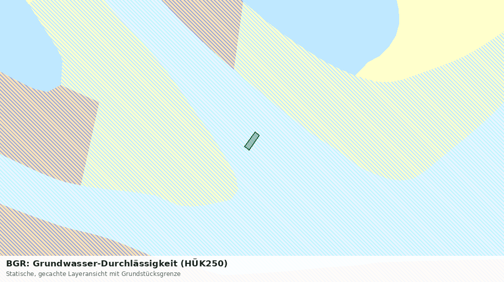 Statische Kartenansicht: BGR: Grundwasser-Durchlässigkeit (HÜK250)