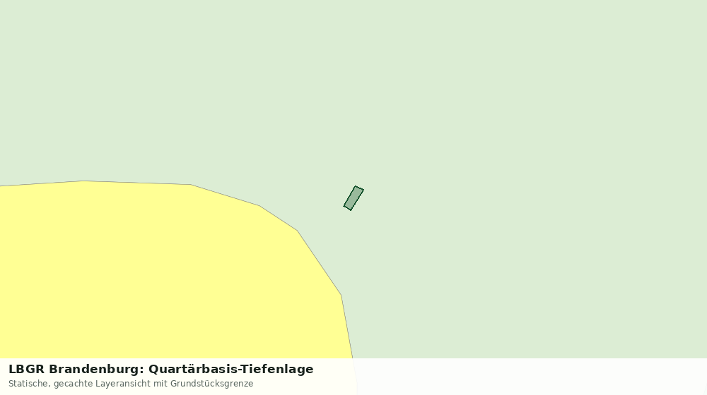 Statische Kartenansicht: LBGR Brandenburg: Quartärbasis-Tiefenlage