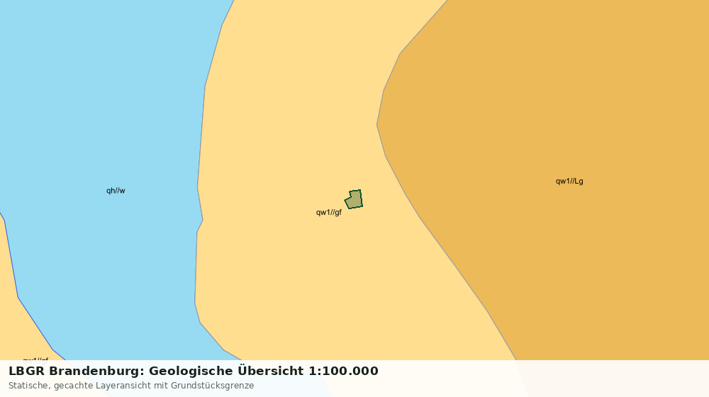 Statische Kartenansicht: LBGR Brandenburg: Geologische Übersicht 1:100.000