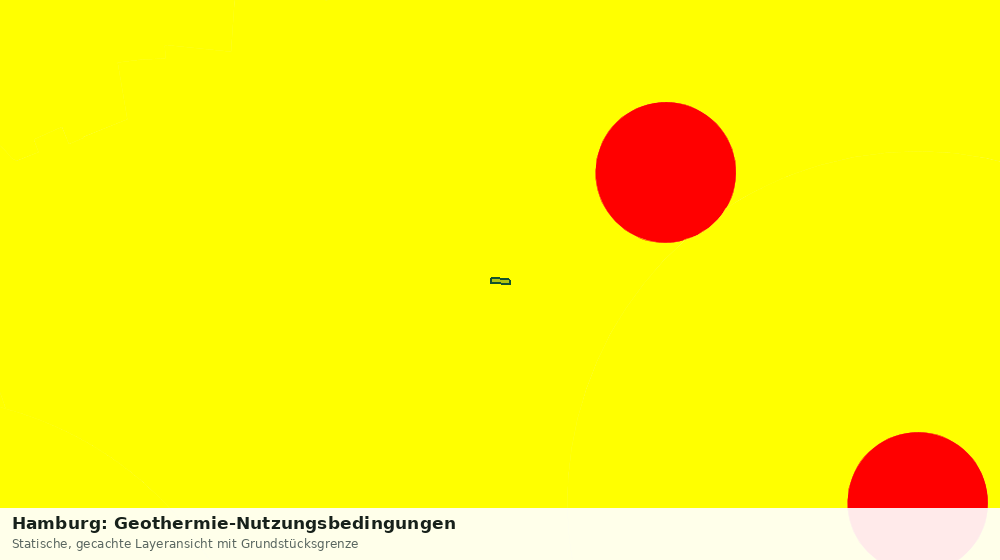 Statische Kartenansicht: Hamburg: Geothermie-Nutzungsbedingungen