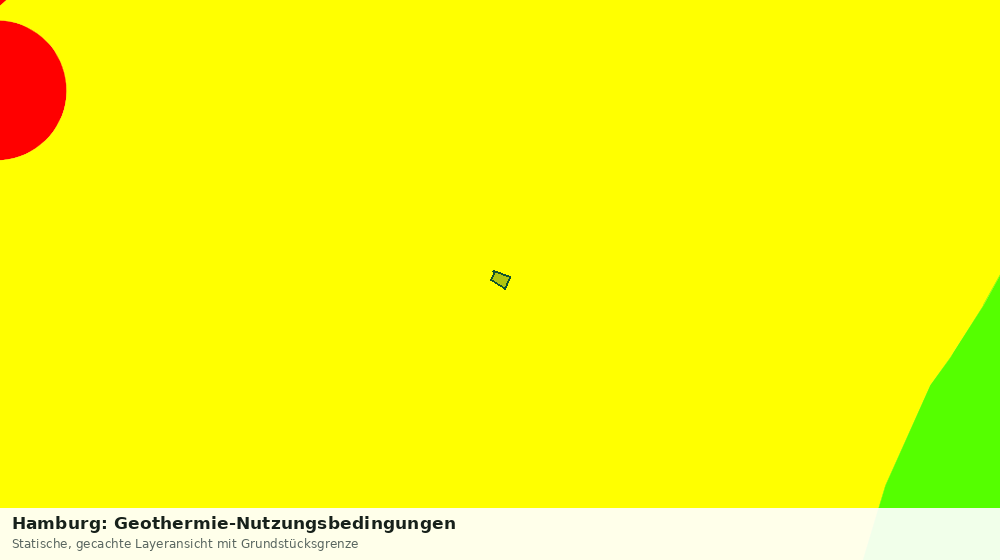 Statische Kartenansicht: Hamburg: Geothermie-Nutzungsbedingungen