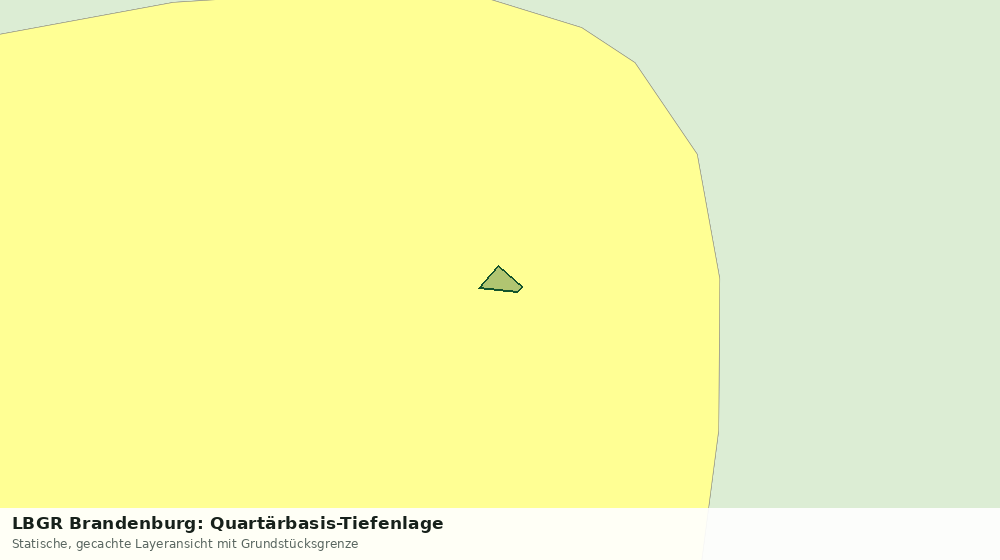 Statische Kartenansicht: LBGR Brandenburg: Quartärbasis-Tiefenlage