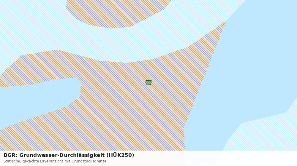 Statische Kartenansicht: BGR: Grundwasser-Durchlässigkeit (HÜK250)