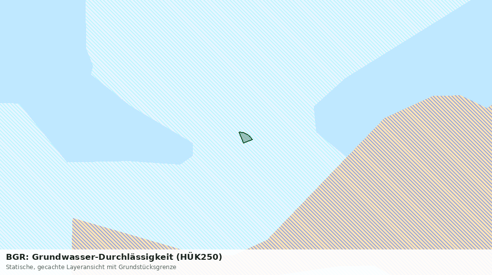 Statische Kartenansicht: BGR: Grundwasser-Durchlässigkeit (HÜK250)