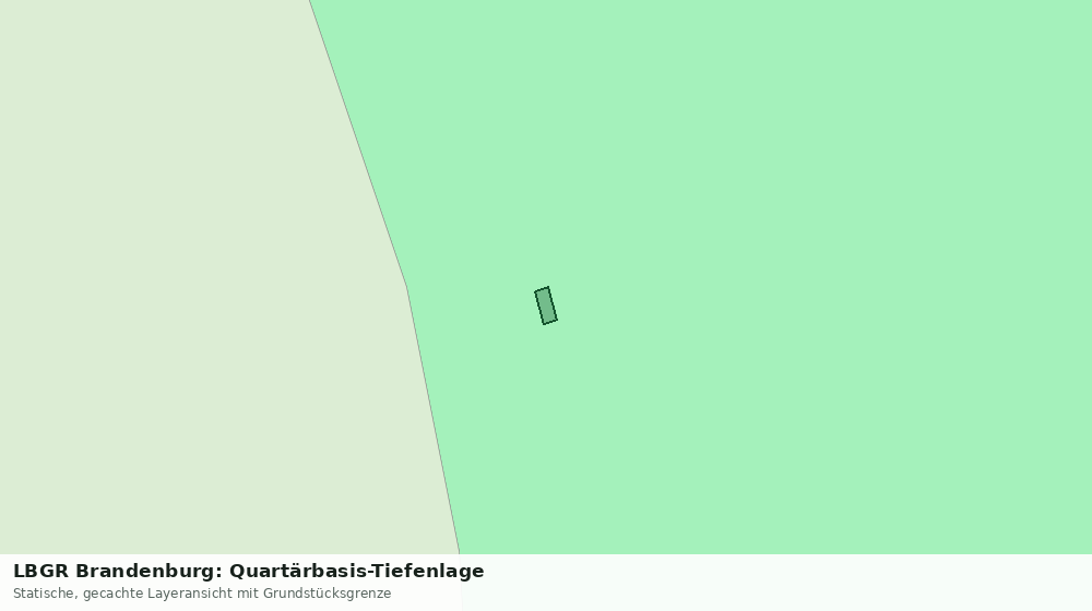 Statische Kartenansicht: LBGR Brandenburg: Quartärbasis-Tiefenlage