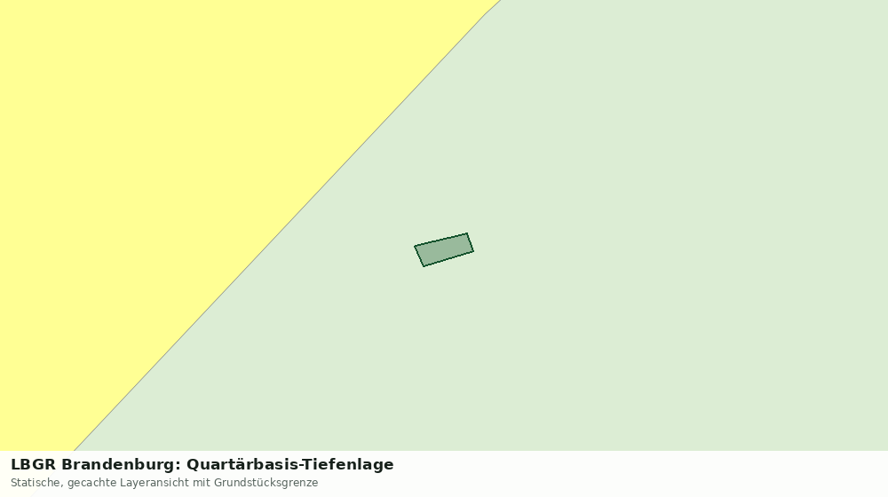 Statische Kartenansicht: LBGR Brandenburg: Quartärbasis-Tiefenlage