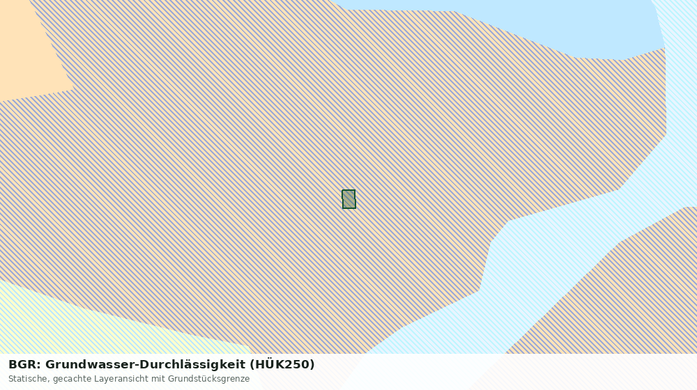 Statische Kartenansicht: BGR: Grundwasser-Durchlässigkeit (HÜK250)