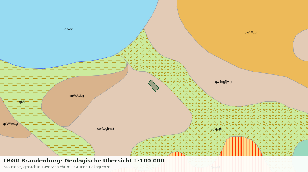 Statische Kartenansicht: LBGR Brandenburg: Geologische Übersicht 1:100.000
