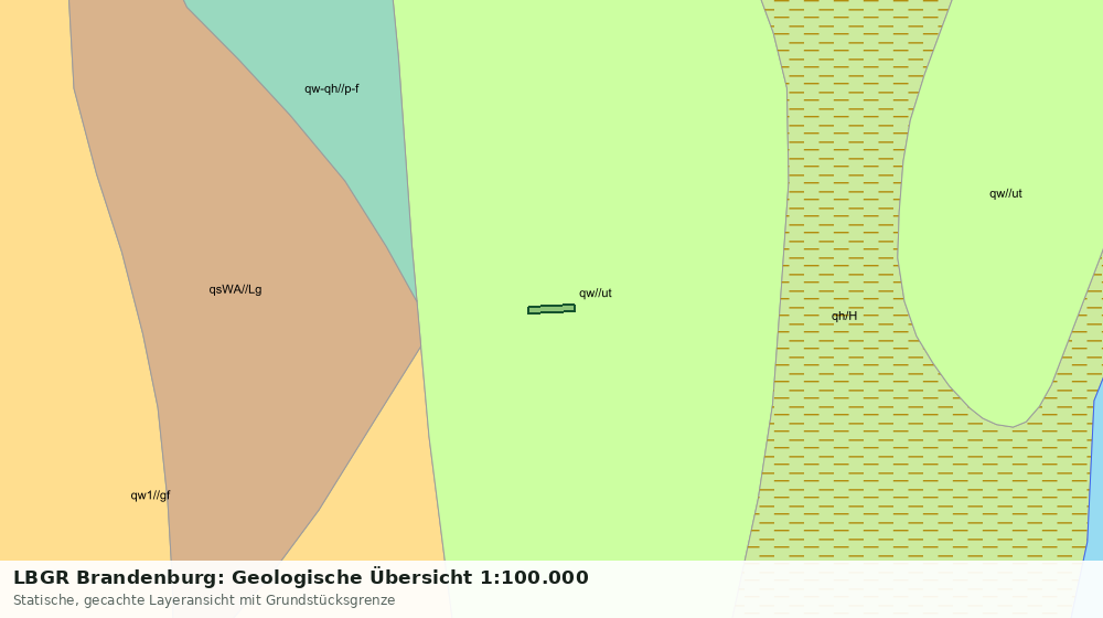 Statische Kartenansicht: LBGR Brandenburg: Geologische Übersicht 1:100.000