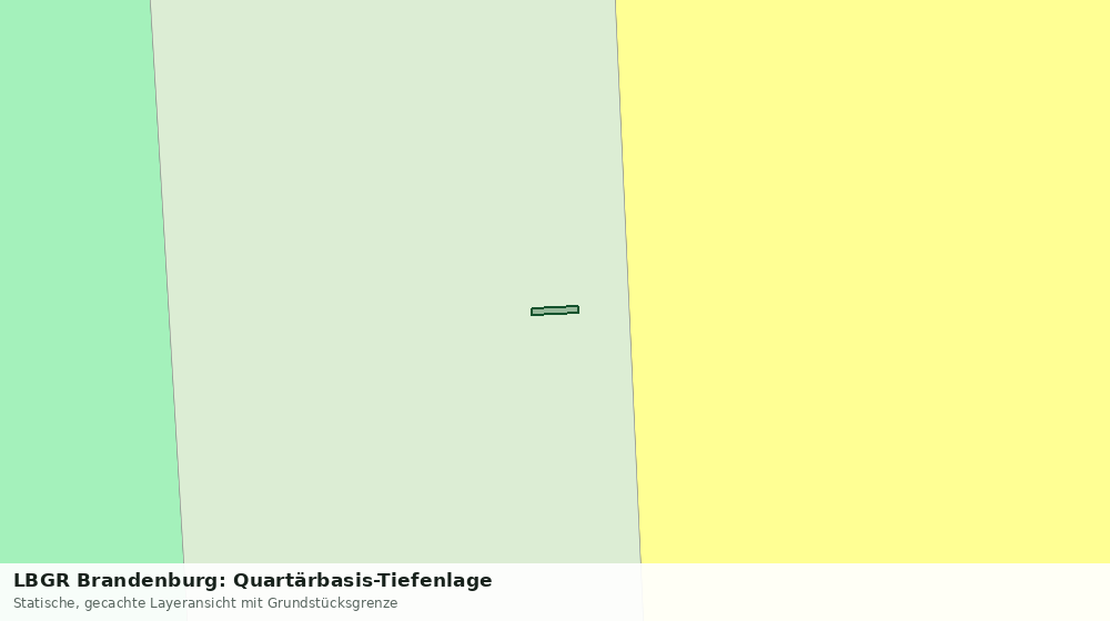 Statische Kartenansicht: LBGR Brandenburg: Quartärbasis-Tiefenlage