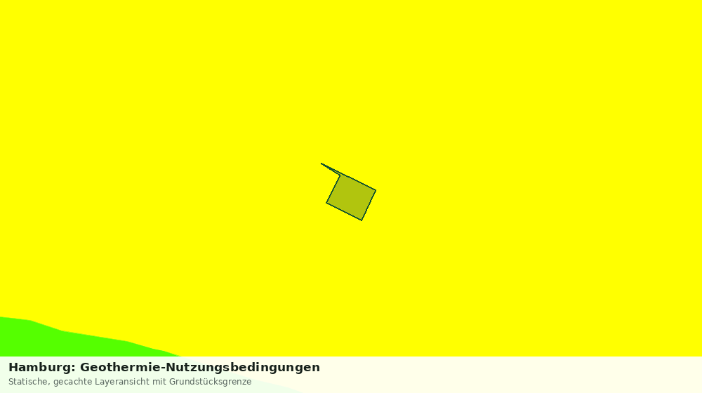 Statische Kartenansicht: Hamburg: Geothermie-Nutzungsbedingungen