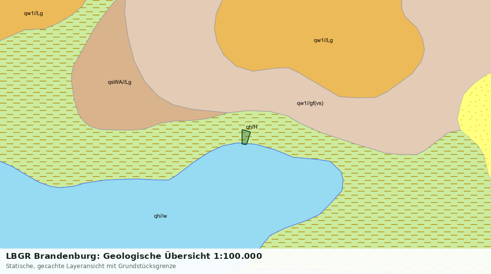 Statische Kartenansicht: LBGR Brandenburg: Geologische Übersicht 1:100.000