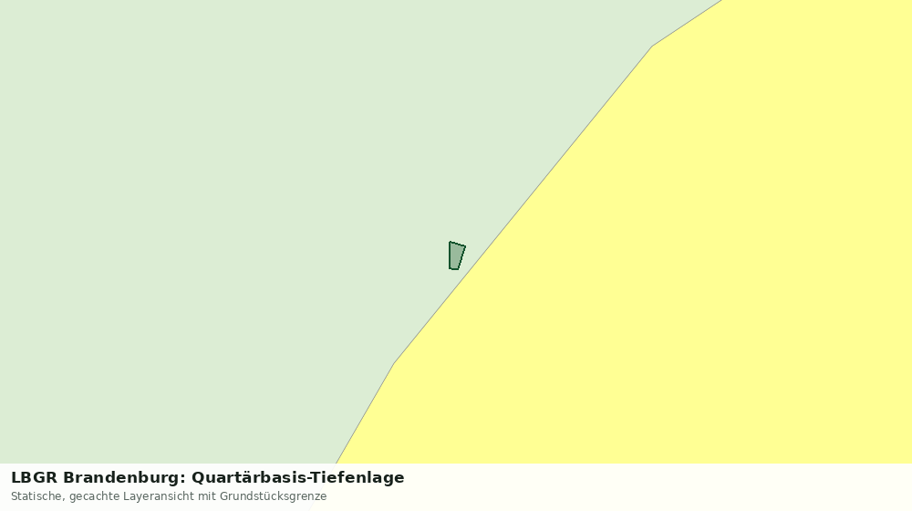 Statische Kartenansicht: LBGR Brandenburg: Quartärbasis-Tiefenlage