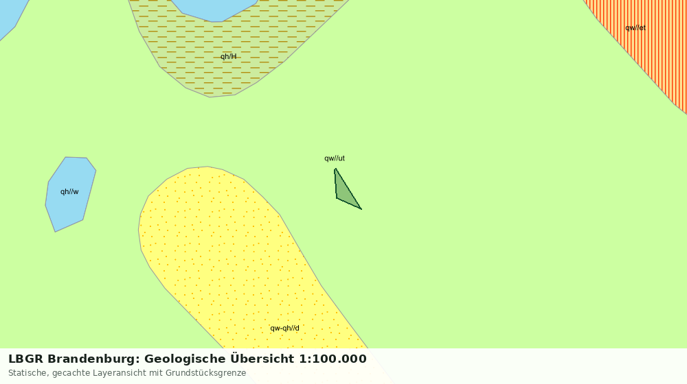 Statische Kartenansicht: LBGR Brandenburg: Geologische Übersicht 1:100.000