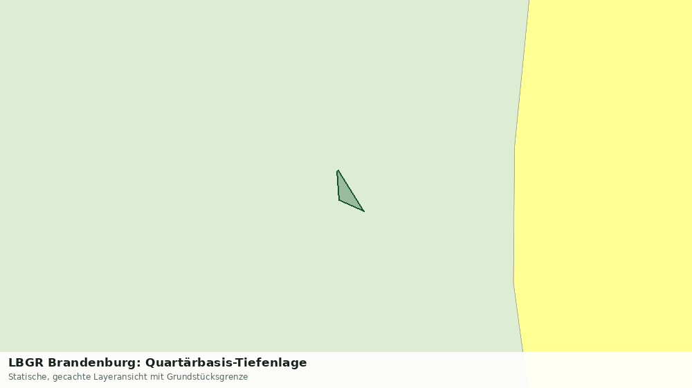Statische Kartenansicht: LBGR Brandenburg: Quartärbasis-Tiefenlage