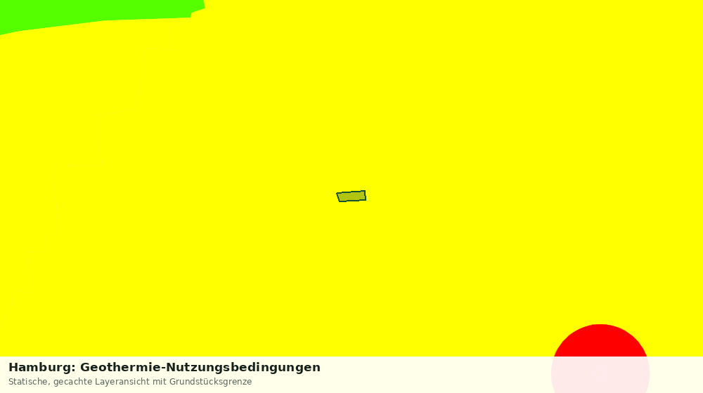Statische Kartenansicht: Hamburg: Geothermie-Nutzungsbedingungen