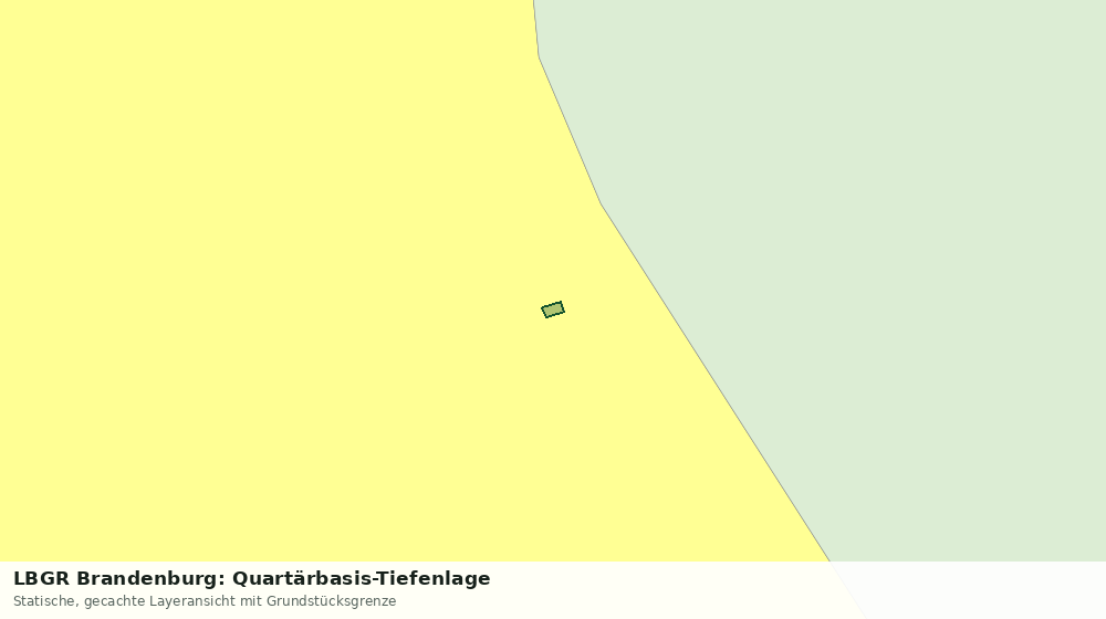 Statische Kartenansicht: LBGR Brandenburg: Quartärbasis-Tiefenlage